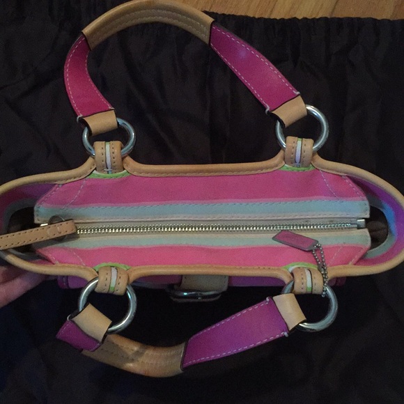 Coach springtime stripe bag - Picture 4 of 5